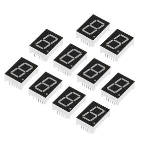 PATIKIL LED Display Digital Tube, 20 Pack Common Anode 7 Segment 10 Pin 1 Bit 3.3V 0.8" Digit Height LED Display Module for Electronic Driver Board, Green