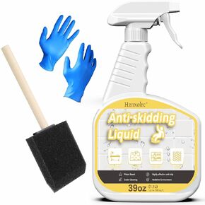 37.2 fl oz Anti Slip Tile Treatment Liquid, Premium Anti Slip Coating for Shower Floor, High Brightness, Concrete, Tile Floor, Bath Tub, without Changing The Appearance, Fast Construction