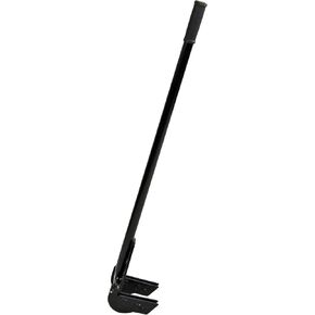 HOME-X Heavy-Duty Pallet Buster with Rotating Head, 45-Inch Powder-Coated Steel with Rubber Handle, No Assembly Required, 45" L x 6" W x 1 ¼ " H, Black