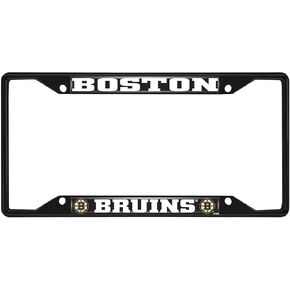 FANMATS 31378 Boston Bruins Metal License Plate Frame Black Finish