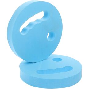 POPETPOP Water Exercise Discs Water Weights: Swim Training Equipment EVA Foam Swim Weights Water Weight Exercise Equipment Hand Held Swim Disc for Pool, 1 Pair, 18.00X18.00X2.80CM, Sky-blue