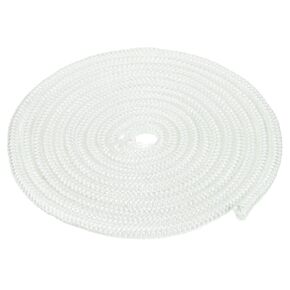 PATIKIL 13.12ftx5/16 Wood Stove Gasket Rope, Fiberglass Round Braided Rope High-Temperature Stove Gasket Seal for Boiler Furnace Oven Kiln Casting, White