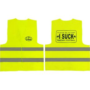 Yellow Fantasy Football Loser Vest,Embarrassing Football Loser Award for football Competition Game Party