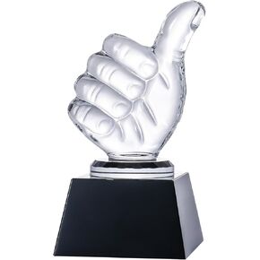 LONGWIN Crystal Trophy Award, Blank Winner Trophy for Sports Events/Competition, Participation Funny Trophy for Talent Show/Party Favor, Appreciate Gifts for Coworkers Teacher