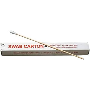 Taction Professional DNA Swab Boxes, Pre-printed DNA Cartons, for Evidence/Sample Collection, Pack of 50- in resealable Clear Plastic Bag
