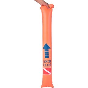 Marker Buoy, High Visibility Inflatable Diving Marker Buoy with Storage Bag Attachable Dive Flag Mini Safety Sausage Diving