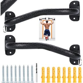 Wall Mounted Pull Up Bar Carbon Seel 800LB Adjustable Width Upper Body Fitness Bar Door Multi-Grip Portable Indoor Pull Up Bar For Doorway Home Gym Fitness Instructor