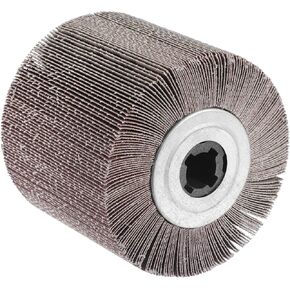 uxcell 120mmx100mm 60 Grit Aluminum Oxide Abrasive Cloth Wheel for Stainless Steel Metal Wood