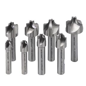 Corner Rounding End Mill Set, H.S.S. 8 Pcs Size from 1/16" to 3/8" Milling Cutter