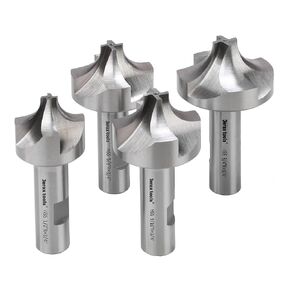 Corner Rounding End Mill Set, H.S.S. 8 Pcs Size from 1/16" to 3/8" Milling Cutter