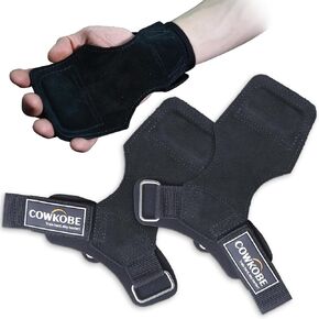Wrist Straps for Weightlifting with Wrist Wraps,Leather Weight Lifting Wrist Wraps Grip Assistance Deadlift Straps Workout Gym Straps for Men and Women