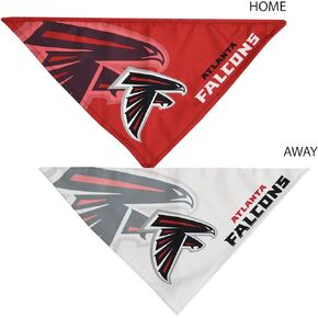 Littlearth Unisex-Adult NFL Atlanta Falcons Home and Away Pet Bandana Set, Team Color, Medium