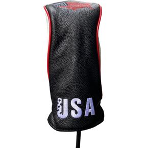 غطاء رأس Golf Hybrid Rescue - قطعة واحدة من غطاء نادي الجولف متعدد الاستخدامات يناسب جميع العلامات التجارية الهجينة - غطاء رأس هجين بعلم الولايات المتحدة مع رقم. علامة in Kuwait