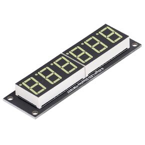 0.56 inch White Light LED Display Digital Tube Decimal 7 Segment 6 Digit Clock Module, TM1637 Driver IC, 2 Pin to Digital IO