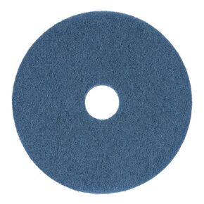 Boardwalk Scrubbing Floor Pads, 17" Diameter, Blue, 5/Carton
