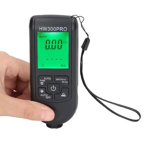 2024 Paint Thickness Gauge, Digital Coating Paint Depth Gauge with Portable Rope, Paint Thickness Meter Automatic Shutdown Function Paint Coating Meter for Outdoor (White)