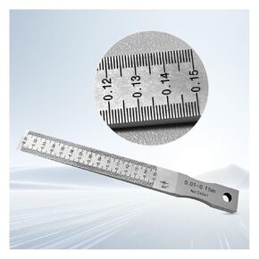 Taper Gap Gauge, Wedge Feeler Wedge Gauge Gage Gap Hole Measure Tool,Inch Unit 0.01"-0.15"(Graduation 0.001")