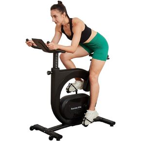 Exercise Bike,Electromagnetic Control Stationary Bikes for Home Cardio,Indoor Cycling Bike with Shuttle Smart Knob,Magnetic Resistance/Brake Pad, Low Noise with App, Upgraded Version Seat