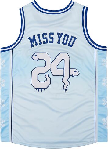 24 Mens Legend Sport Shirt,Miss You Snakeskin Hip Hop Basketball Jersey in Saudi Arabia