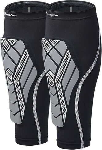 Seektop Soccer Shin Guards Shin Pads for Kids Youth Age 5, 6-8, 8-10, 10-12 and Above 12 Boys/Girls, Toddler, Adults Men Womens Soccer Compression Sleeve in Saudi Arabia