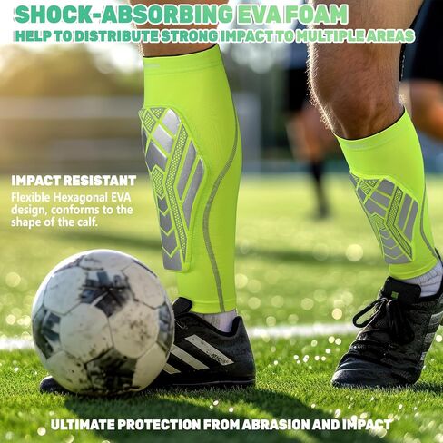Seektop Soccer Shin Guards Shin Pads for Kids Youth Age 5, 6-8, 8-10, 10-12 and Above 12 Boys/Girls, Toddler, Adults Men Womens Soccer Compression Sleeve in Saudi Arabia