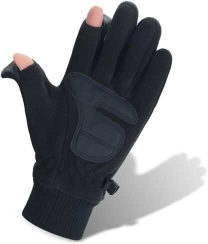 Winter gloves windproof for men and women - warm gloves for cold weather, touch screen fingers, driving bicycles for running in Saudi Arabia