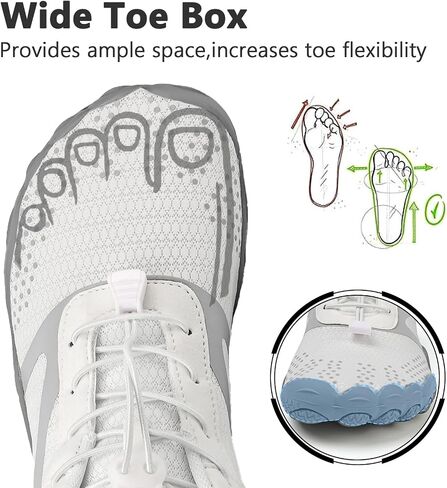 Barefoot Shoes Mens Womens Minimalist Cross Training Shoes with Wide Toe Box Athletic Zero Drop Trail Walking Shoes Hiking Running Sneakers in Saudi Arabia