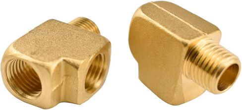 تركيب أنابيب نحاسية، ZESE 2 قطعة 1/4" NPT أنثى إلى 1/4" NPT أنثى إلى 1/4" NPT ذكر محول أنابيب نحاسية بارستوك ستريت in Kuwait