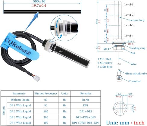 Contact Multi-Point Photoelectric Liquid Level Sensor Compatible with Arduino and Raspberry Pi. for Automatic Irrigation Systems, Aquariums, Plants, in The Garden, in Agriculture etc. in Saudi Arabia