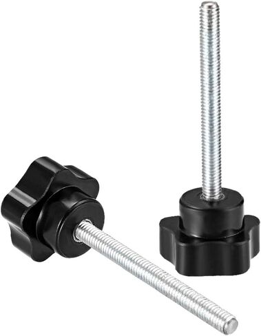 uxcell 6 Pcs Star Knobs Grips M6 x 60mm Male Thread Steel Zinc Stud Replacement PP in Saudi Arabia