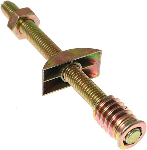 RLECS 6PCS M8x90mm Furniture Hardware Bed Head Connector Panel Connectors Fittings Table Bed Assembly Fasteners Bolts Nuts Half Moon Spacers for Wide Range of Furniture Panels in Saudi Arabia
