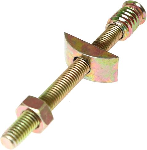 RLECS 6PCS M8x90mm Furniture Hardware Bed Head Connector Panel Connectors Fittings Table Bed Assembly Fasteners Bolts Nuts Half Moon Spacers for Wide Range of Furniture Panels in Saudi Arabia