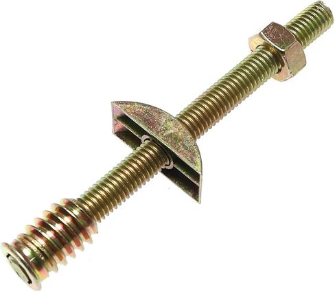 RLECS 6PCS M8x90mm Furniture Hardware Bed Head Connector Panel Connectors Fittings Table Bed Assembly Fasteners Bolts Nuts Half Moon Spacers for Wide Range of Furniture Panels in Saudi Arabia