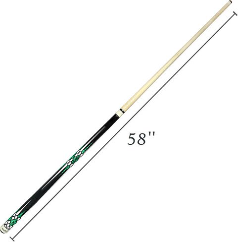 عصا Tai ba cues Pool Cue Stick، طرف 13 مم، 58 بوصة، عصا بلياردو احترافية من خشب القيقب الكندي الصلب 19,20,30 أونصة (قابلة للتحديد) - عصا حمام السباحة باللون الأزرق والأحمر والأخضر in Saudi Arabia