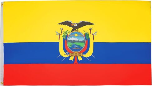 Ecuador Flag 2' x 3' - Ecuadorian flags 60 x 90 cm - Banner 2x3 ft - AZ FLAG in Saudi Arabia