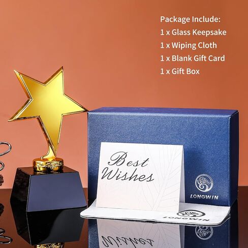 جائزة LONGWIN Crystal Trophy، جائزة الفائز الفارغة للأحداث الرياضية/المنافسة، جائزة مضحكة للمشاركة لعرض المواهب/حفلة مفضلة، تقدير الهدايا لزملاء العمل والمعلمين in Kuwait