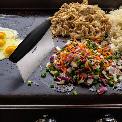 Professional Metal Spatula Set - Stainless Steel Spatula and Griddle Scraper - Heavy Spatula Griddle Accessories Great for Cast Iron Griddle BBQ Flat Top Grill - Commercial Grade in Kuwait