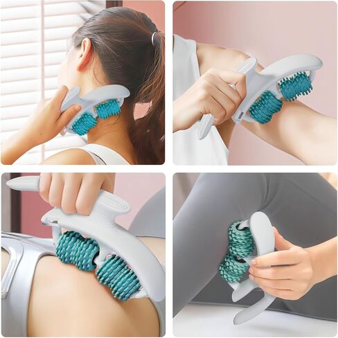Foam Rollers for Muscle Massage – Deep Tissue Anti-Cellulite Massager, Density Foam Roller for Back Pain Relief, Cellulite Remover, Foam Roller for Muscle Exercises (Green) in Saudi Arabia