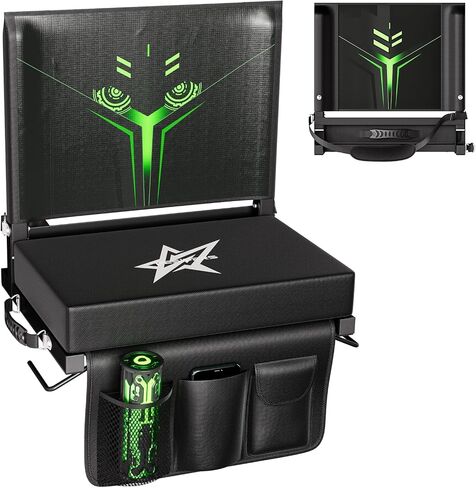 Stadium Seats for Bleachers with Back Support, Bleacher Seat With 2.8Inch Thickened Comfy Foam Cushion&Creative Pattern Back, Portable Folding Stadium Chair With Shoulder Strap And Cup Holder in Saudi Arabia