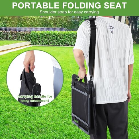 Ebeneze Stadium Seat for Bleachers with Back Support and Cushion, Portable Folding Chairs, Padded Wide Seating, Adjustable Reclining Backrest for Outdoor Sports Events, Concerts and Kayaking, 2 Pack in Saudi Arabia