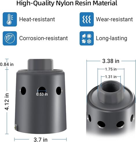 صمام تعويم أوتوماتيكي للتحكم في مستوى المياه مكون من قطعتين - صمام تعويم من راتنج النايلون المتين لخزانات الماشية وحمامات السباحة والبرك والمزيد in Kuwait