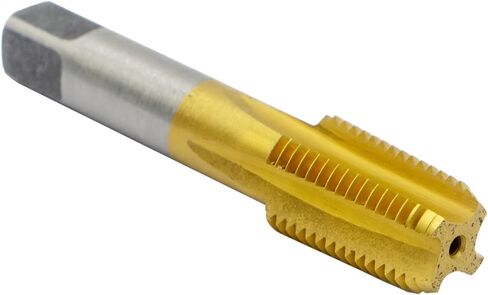 خيط أنبوب الصنبور 1/4-18 NPT، فولاذ كوبالت M35، صلابة إضافية، درجة صناعية للوظائف الشاقة، أكثر متانة ومقاومة للحرارة، مثالية للفولاذ المقاوم للصدأ - مثالية للأعمال اليدوية والمحترفين in Kuwait