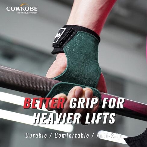 Wrist Straps for Weightlifting with Wrist Wraps,Leather Weight Lifting Wrist Wraps Grip Assistance Deadlift Straps Workout Gym Straps for Men and Women in Saudi Arabia