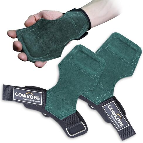 Wrist Straps for Weightlifting with Wrist Wraps,Leather Weight Lifting Wrist Wraps Grip Assistance Deadlift Straps Workout Gym Straps for Men and Women in Saudi Arabia