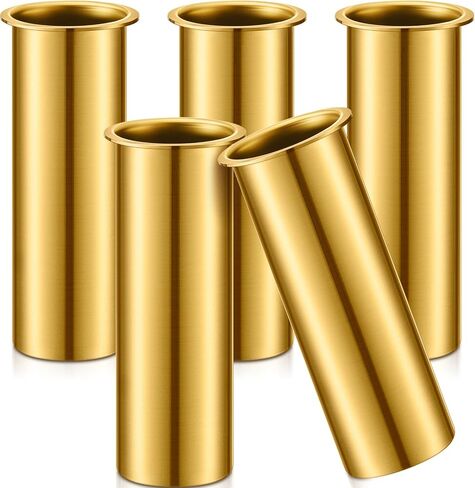 5 Pcs Brass Drain Tube 3 x 1 Inches Boat Drain Tube Plug Brass Boat Drain Plug Livewell Overflow Drain Tube for Boat Water Marine Transom Splashwell Livewell Transom Splashwell Installation in Saudi Arabia