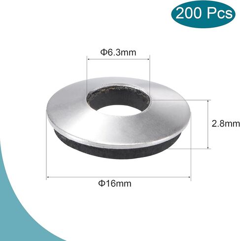 غسالات الختم المستعبدة من MECCANIXITY 12x4.2x2.8 مم من الفولاذ المقاوم للصدأ EPDM حشية لولبية مدعومة بالمطاط، حزمة من 200 in Saudi Arabia