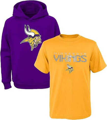 NFL Youth 8-20 Polyester Performance Primary Logo Hoodie & T-Shirt 2 Pack Set in Saudi Arabia