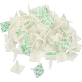PATIKIL Sticky PCB Spacer, 80 Pcs Adhesive Standoffs 0.48" Supporting Height Adhesive Insulated Standoffs Plastic Column for PCB PC Board Support, White