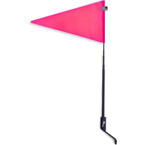 علم أمان عاكس من ألياف الكربون - رؤية عالية، علم الدراجة، علم سلامة دراجة الأطفال، علم مقطورة الدراجة، علم رؤية الدراجة [وردي باربي] in Kuwait