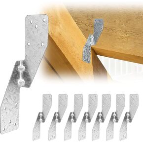 Hurricane Straps 70 Pack, 16-Gauge Hurricane Ties, Hot Dip Galvanized Joist Hangers